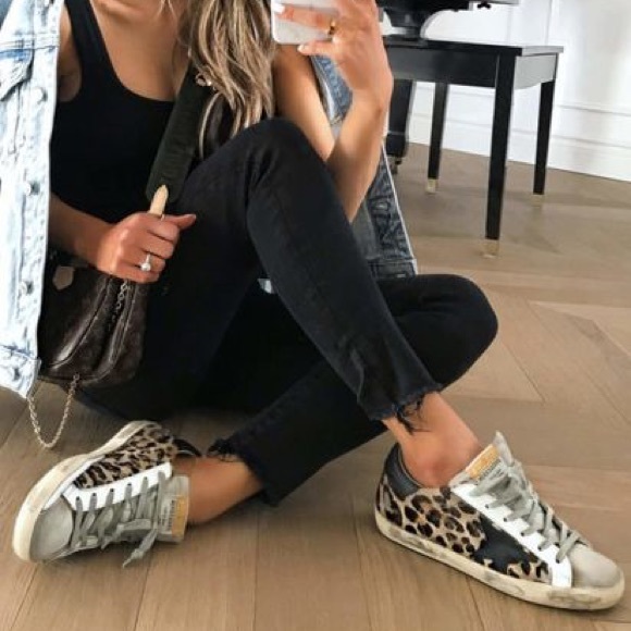 GOLDEN GOOSE
Superstar Leopard Calf Hair Sneakers in size 39 - Picture 10 of 11
